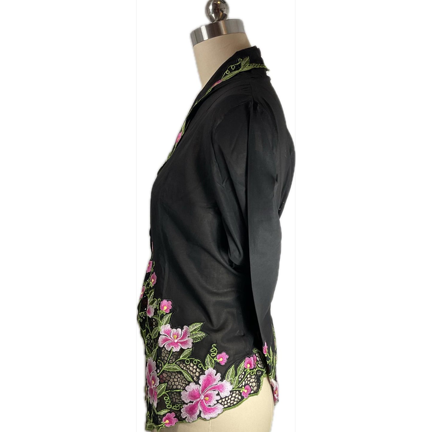 Premium Peranakan Top PPT-XL-BLACK-B6666016