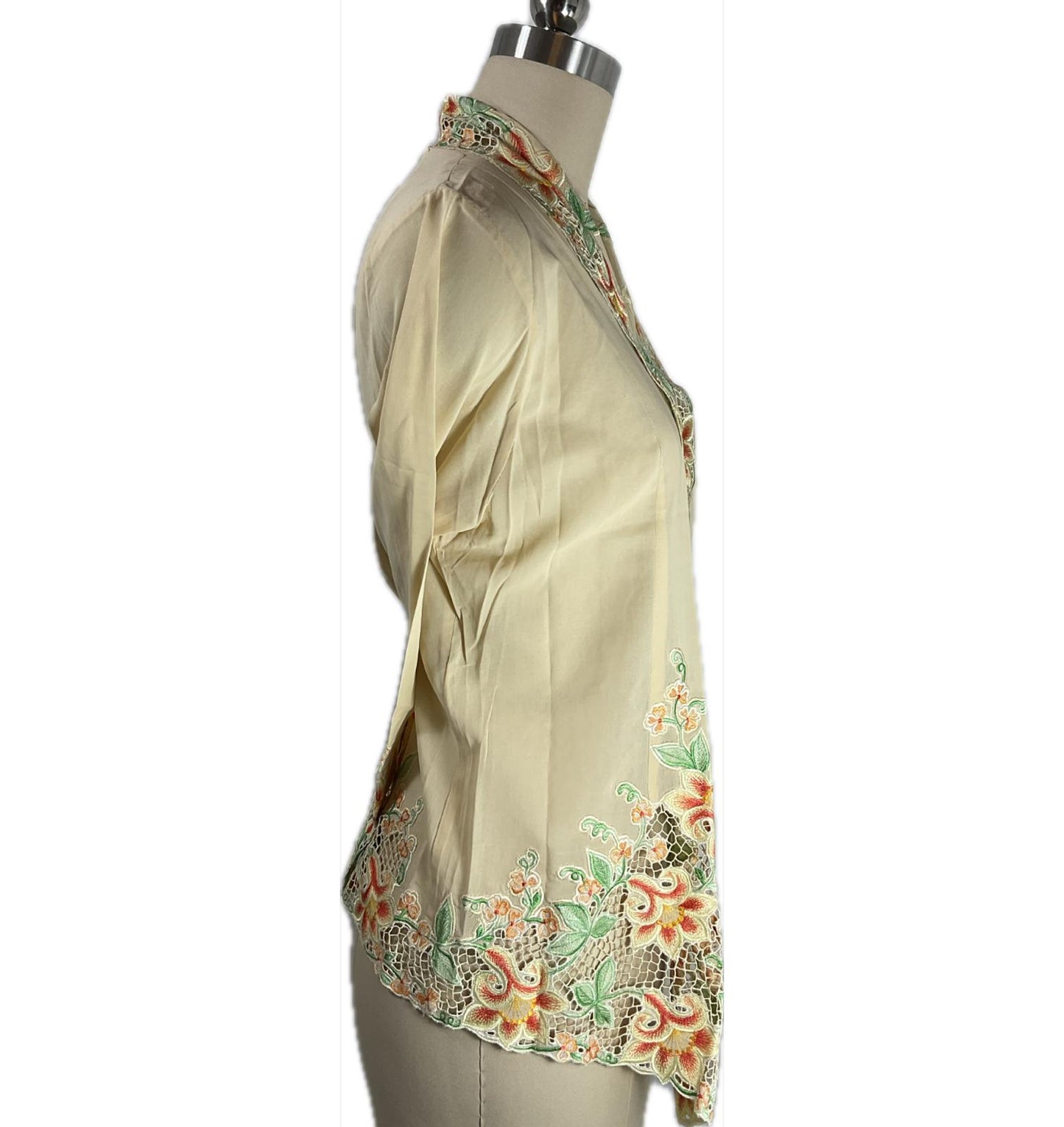 Premium Peranakan Top PPT-XL-YELLOW-B6666017