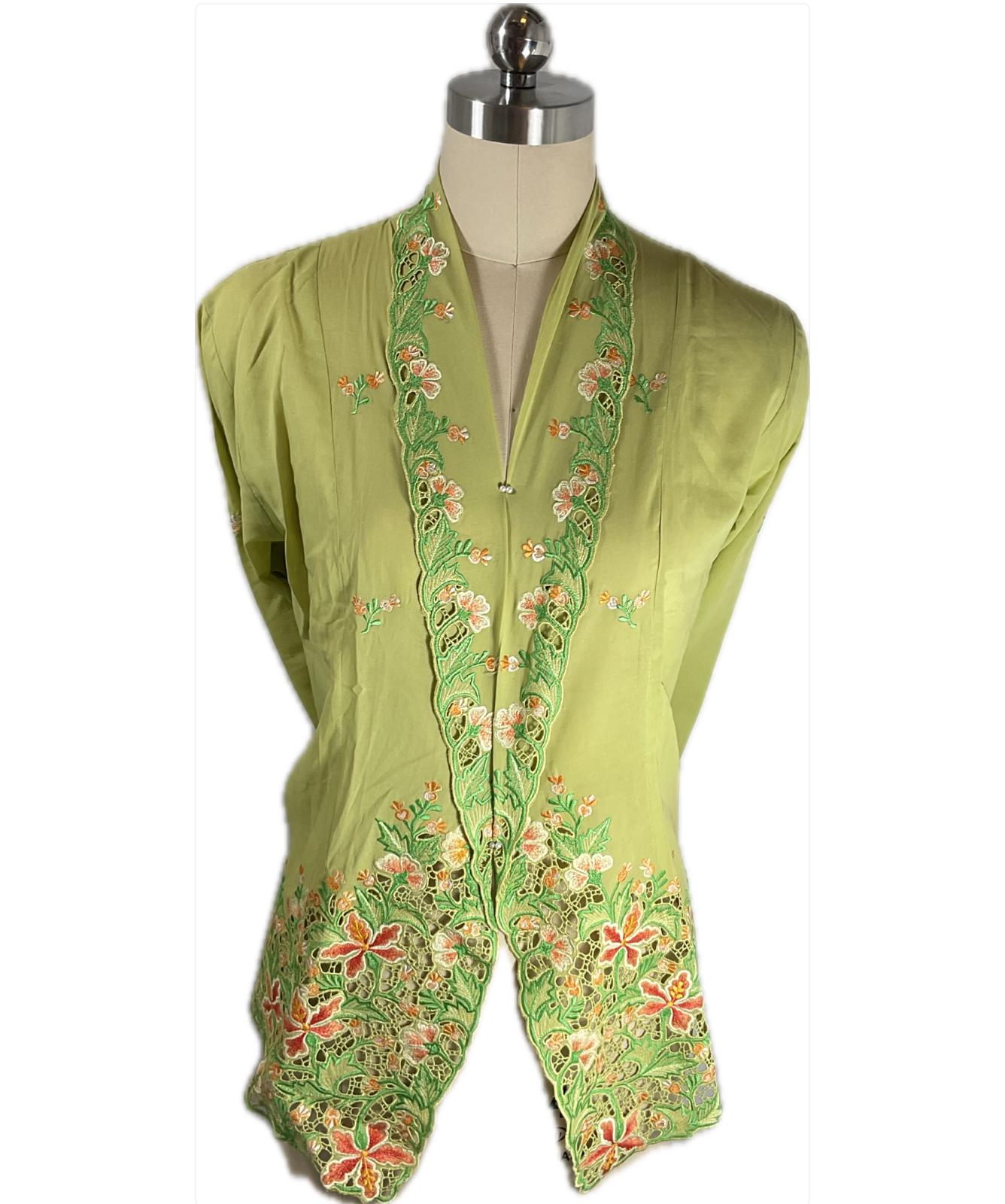 Premium Peranakan Top PPT-XL-GREEN-B6666015