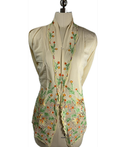 Premium Peranakan Top PPT-XL-YELLOW-B6666020