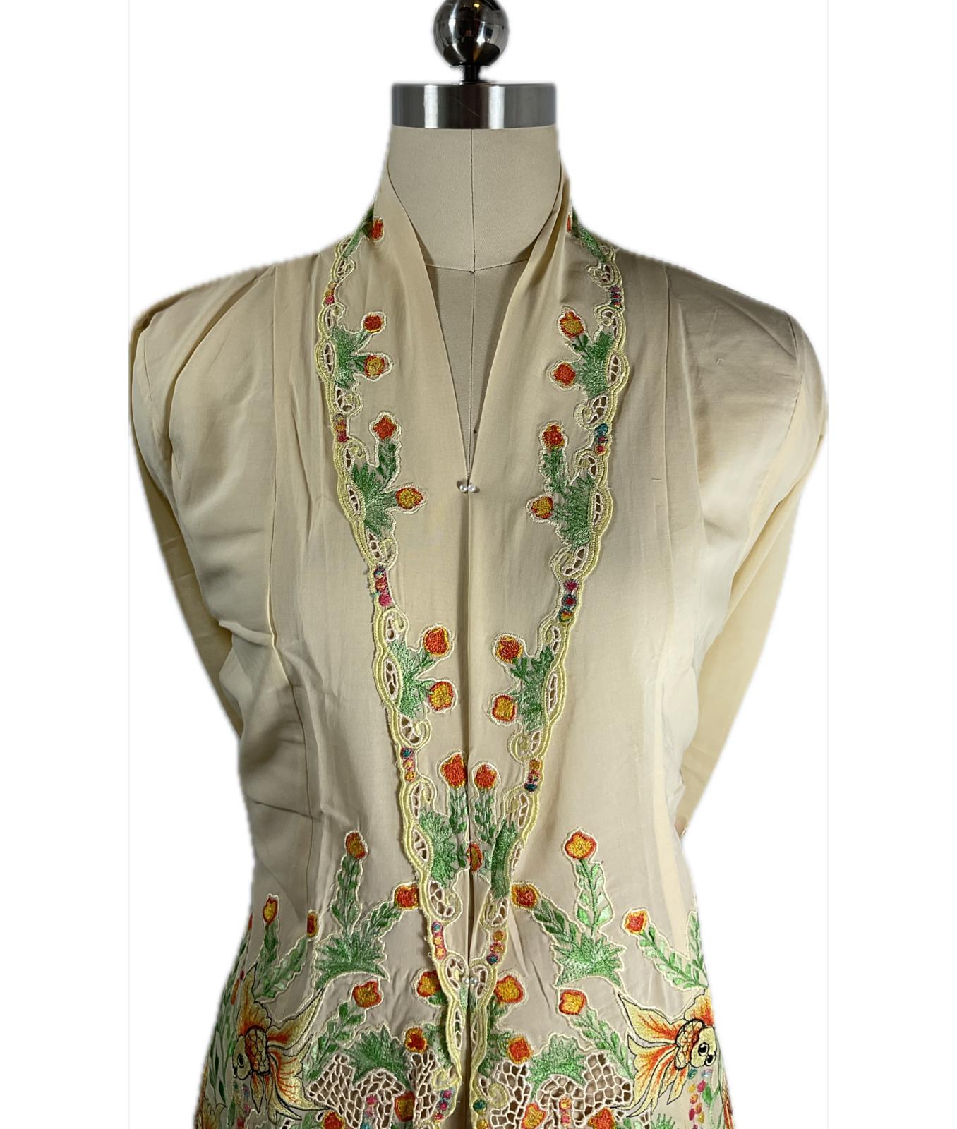 Premium Peranakan Top PPT-XL-YELLOW-B6666020