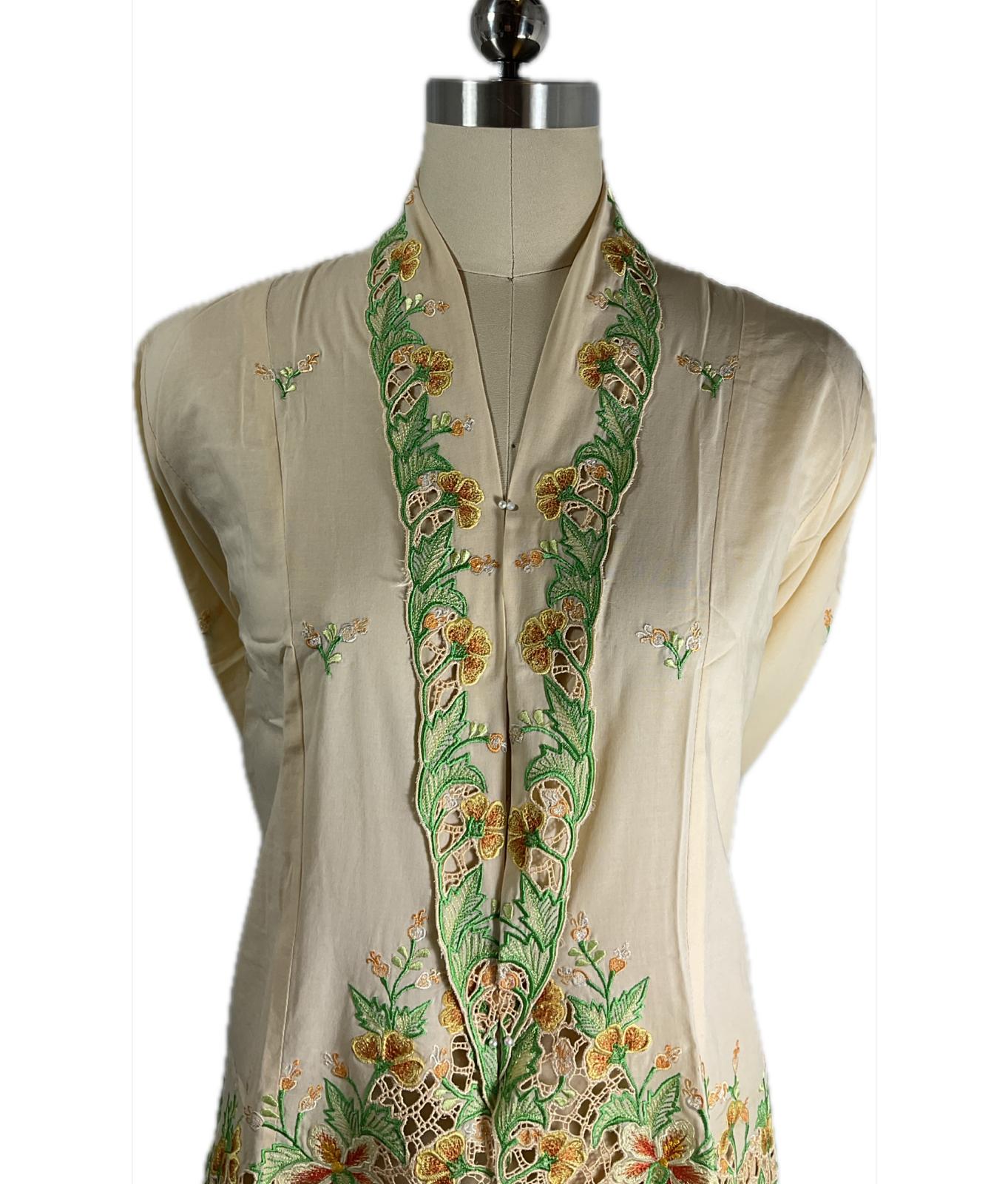 Premium Peranakan Top PPT-XL-YELLOW-B6666022
