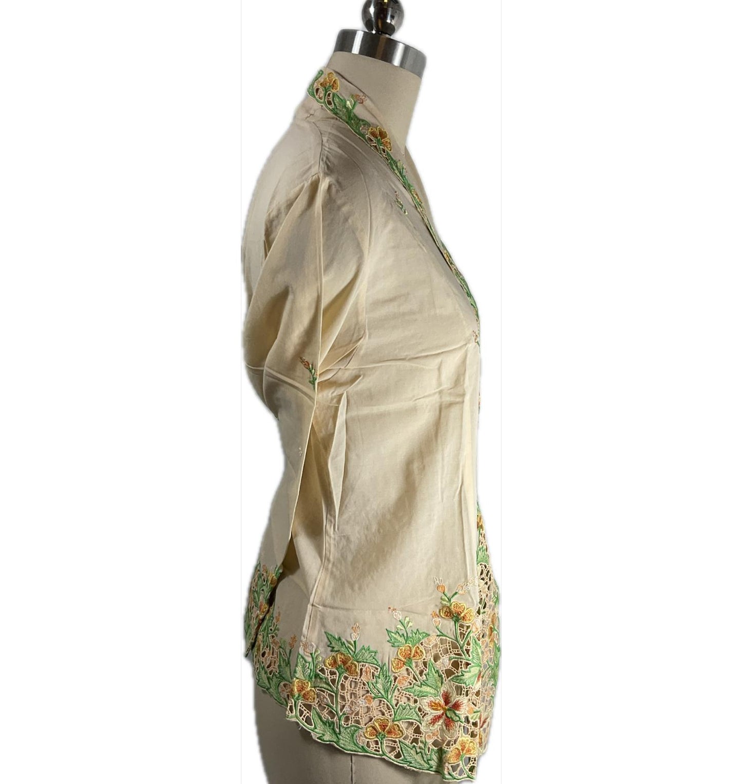 Premium Peranakan Top PPT-XL-YELLOW-B6666022