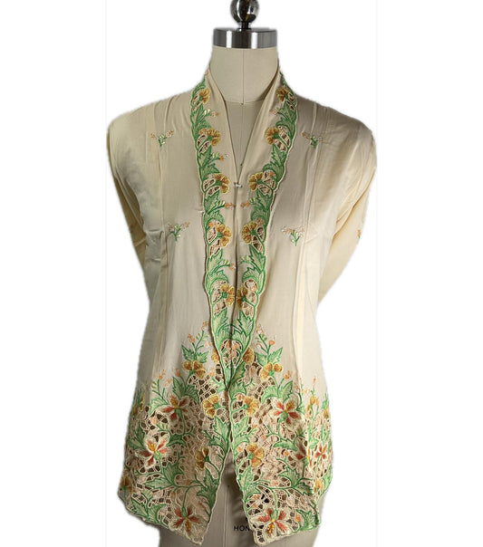 Premium Peranakan Top PPT-XL-YELLOW-B6666022