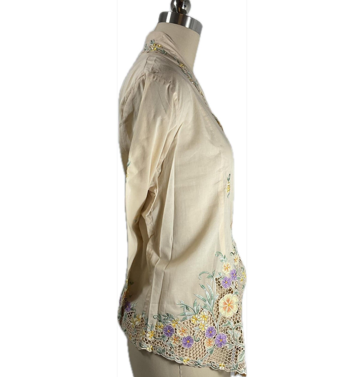Premium Peranakan Top PPT-XL-YELLOW-B6666023
