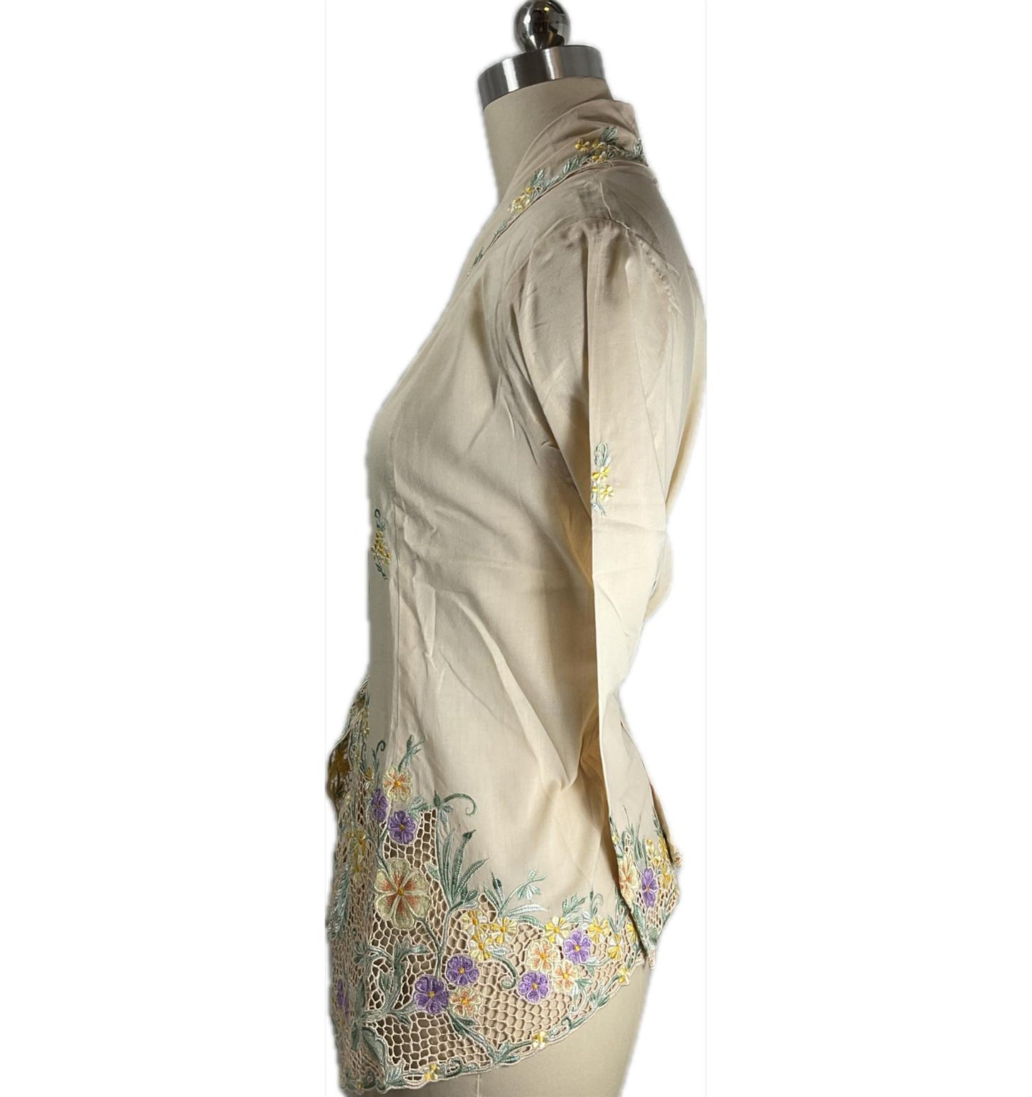 Premium Peranakan Top PPT-XL-YELLOW-B6666023