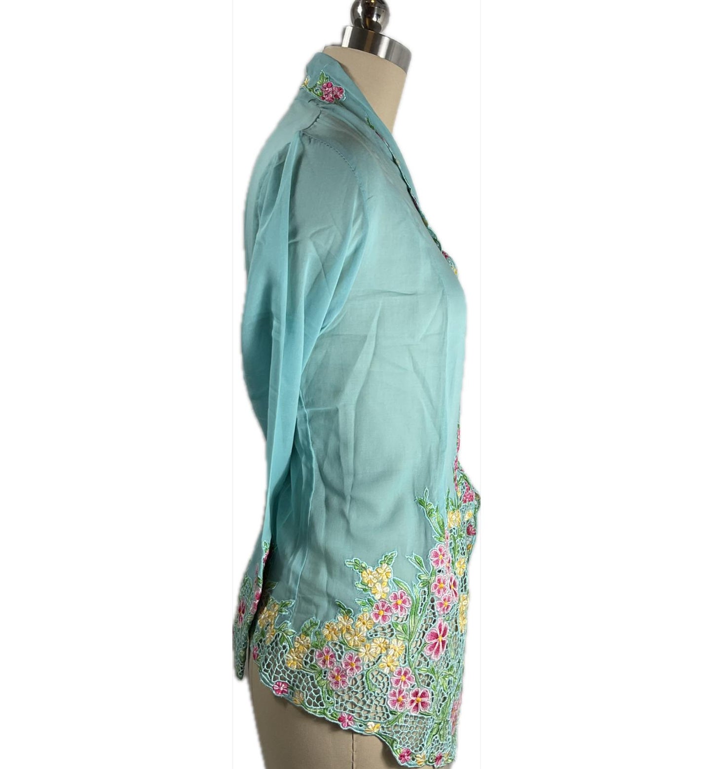 Premium Peranakan Top PPT-XL-BLUE-B6666024