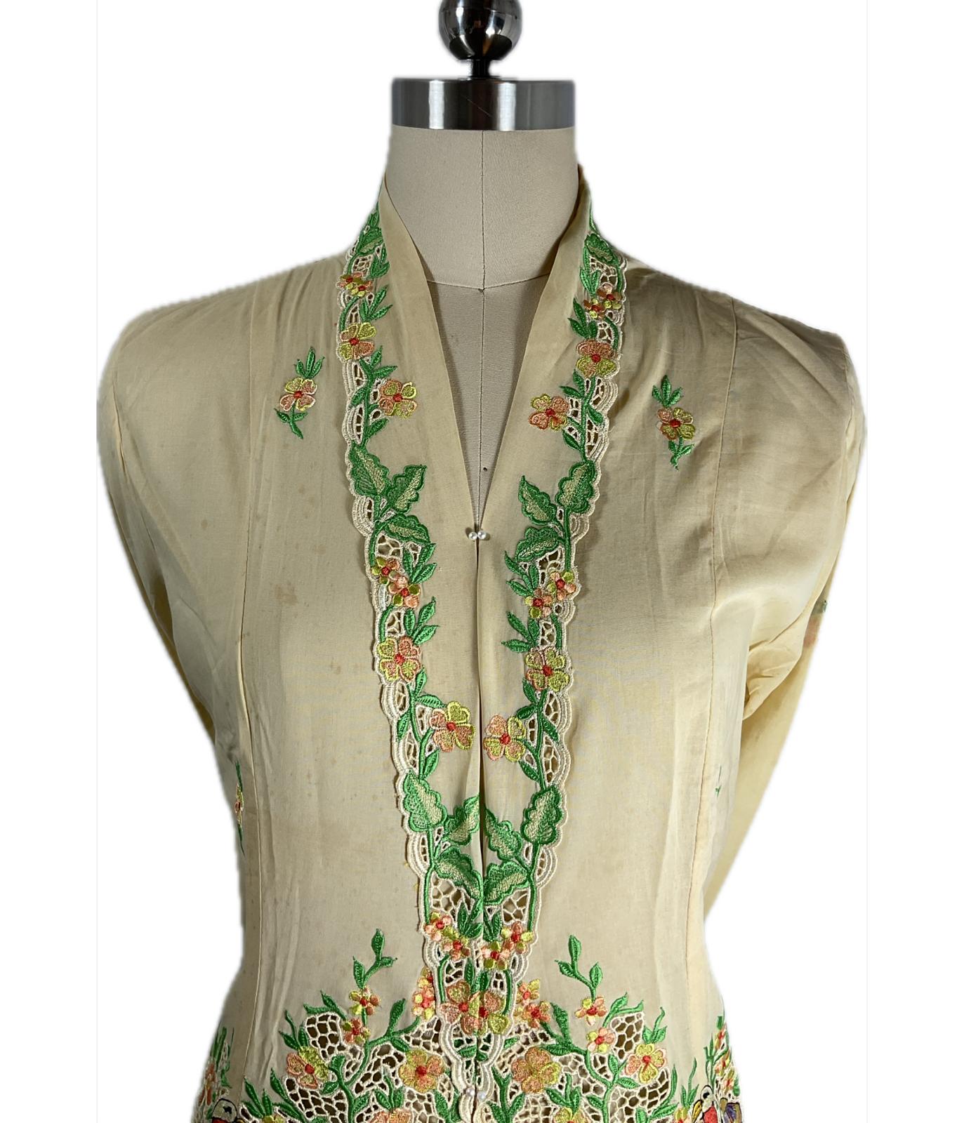 Premium Peranakan Top PPT-XL-YELLOW-B6666025