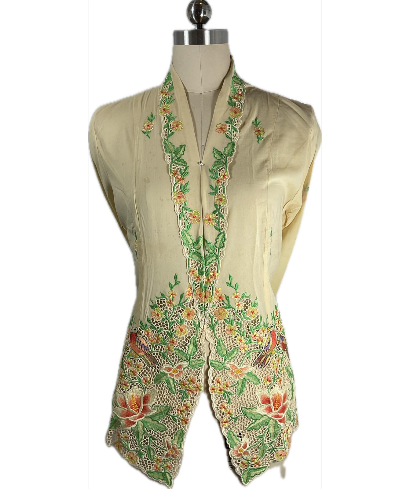 Premium Peranakan Top PPT-XL-YELLOW-B6666025