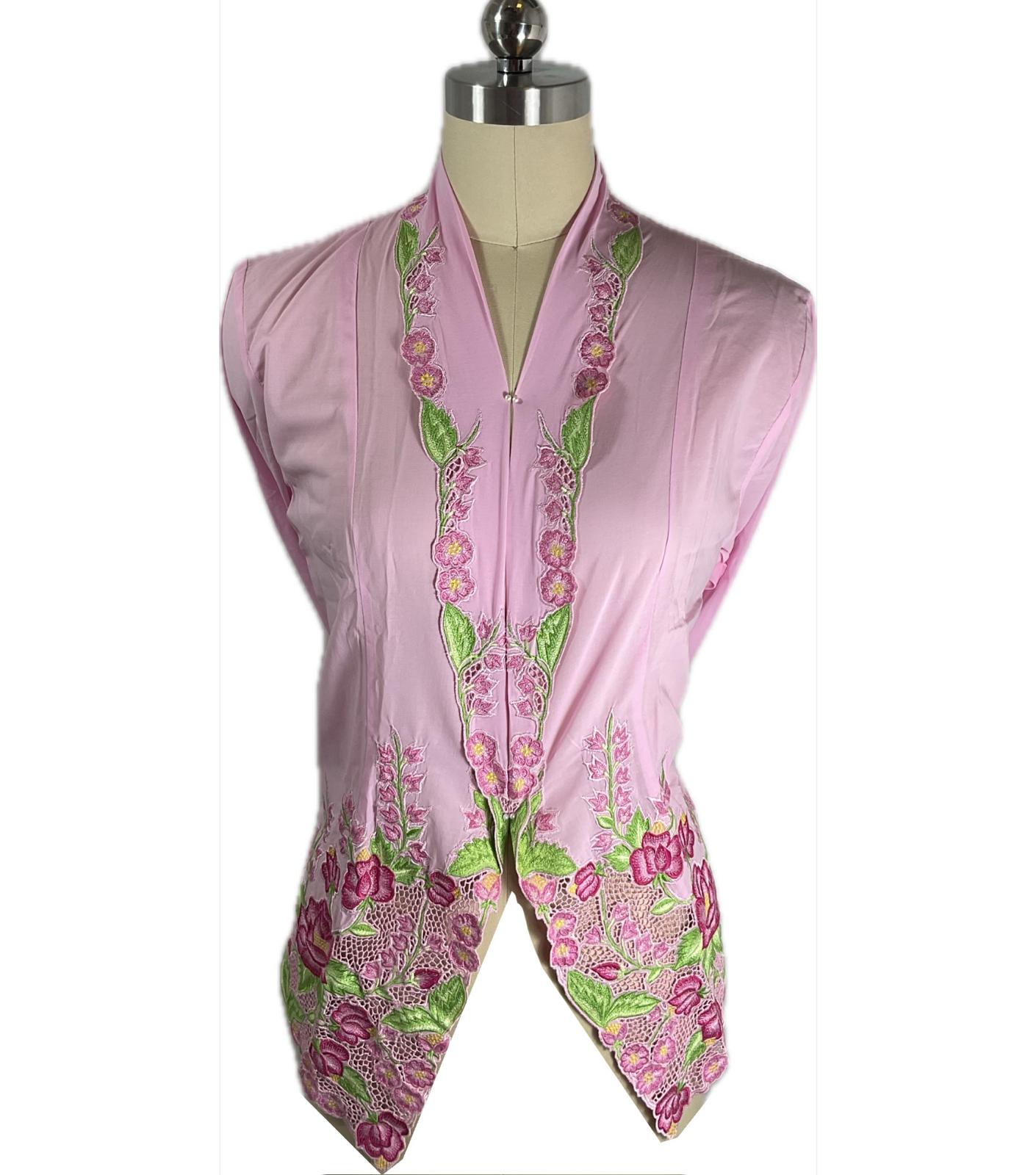 Premium Peranakan Top PPT-XL-PINK-B6666027