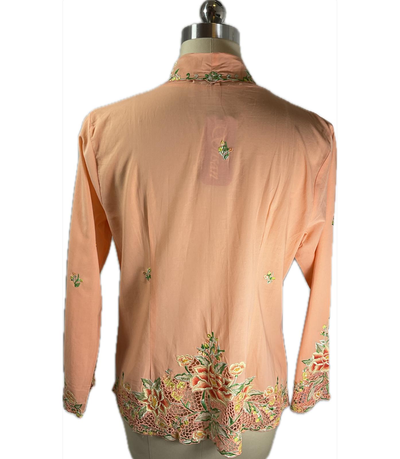 Premium Peranakan Top PPT-XL-ORANGE-B6666028