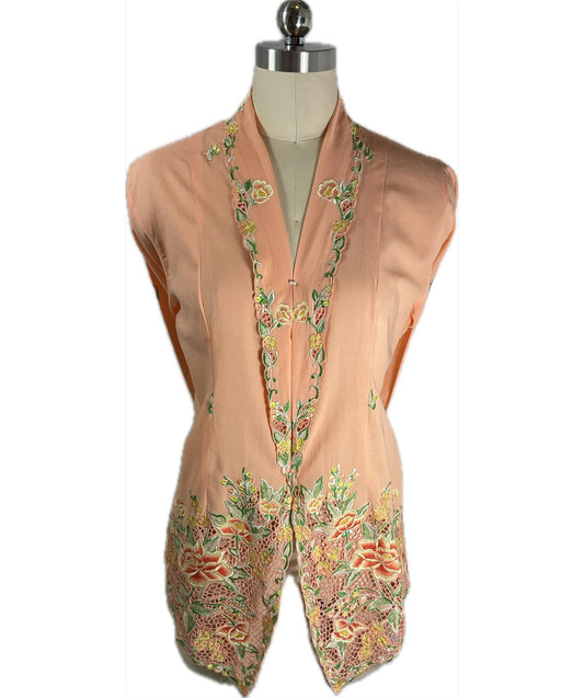 Premium Peranakan Top PPT-XL-ORANGE-B6666028