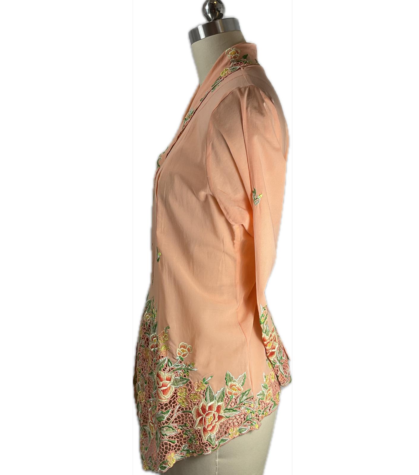 Premium Peranakan Top PPT-XL-ORANGE-B6666028