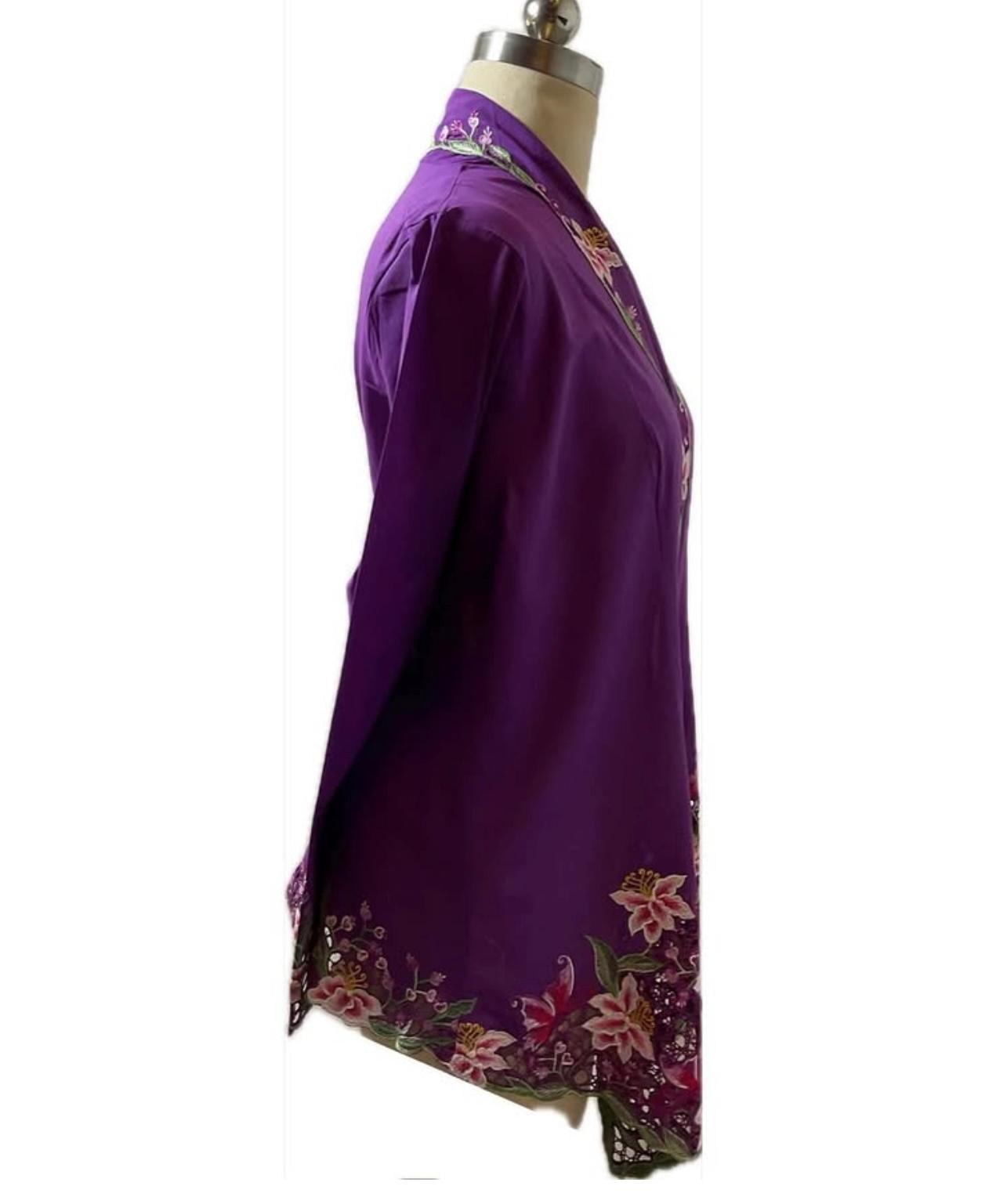 Premium Peranakan Top PPT-2XL-PURPLE-B66666002