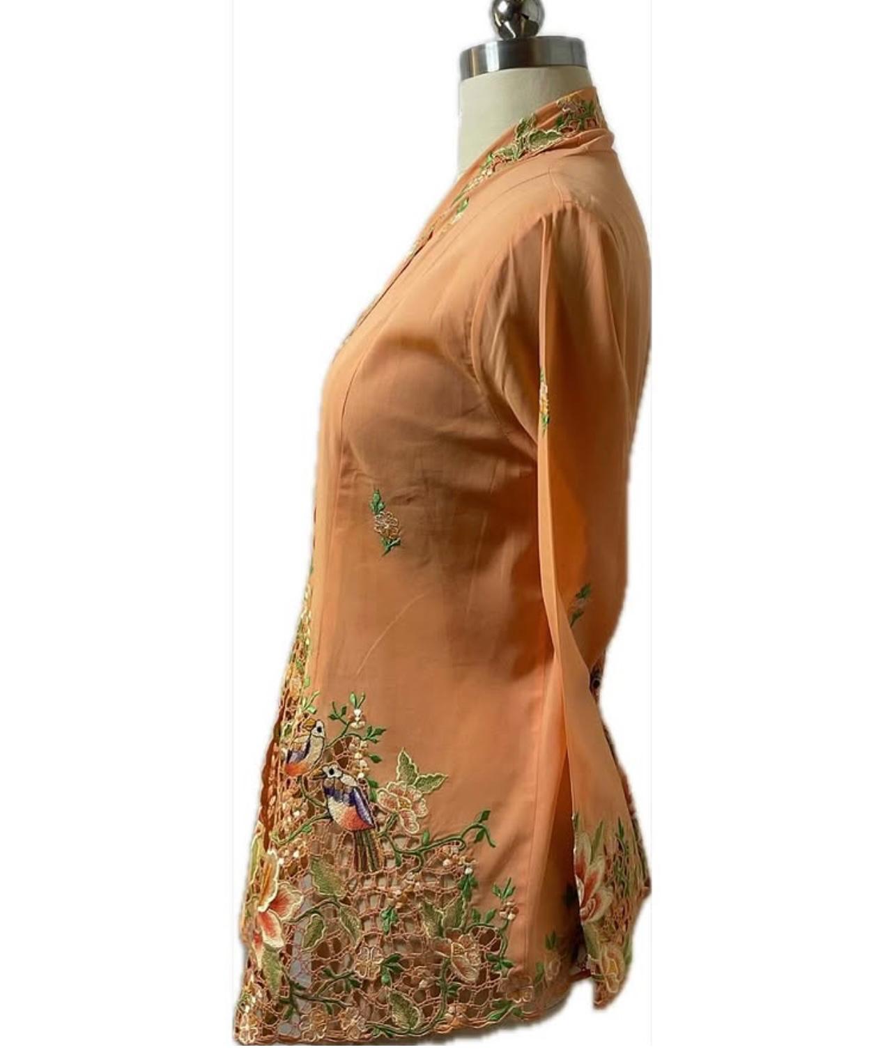 Premium Peranakan Top PPT-2XL-ORANGE-B66666003
