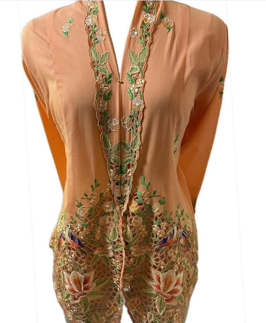 Premium Peranakan Top PPT-2XL-ORANGE-B66666003