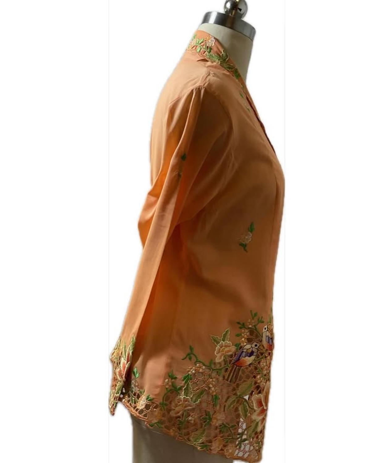 Premium Peranakan Top PPT-2XL-ORANGE-B66666003