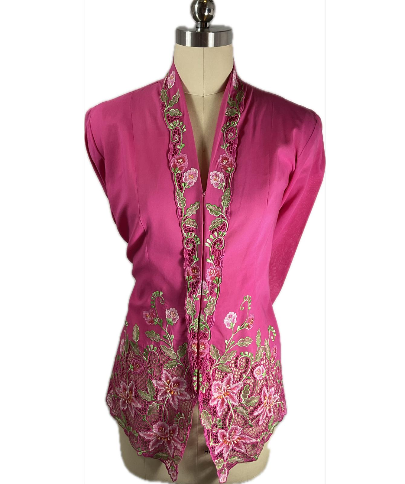 Premium Peranakan Top PPT-XL-PINK-B6666029