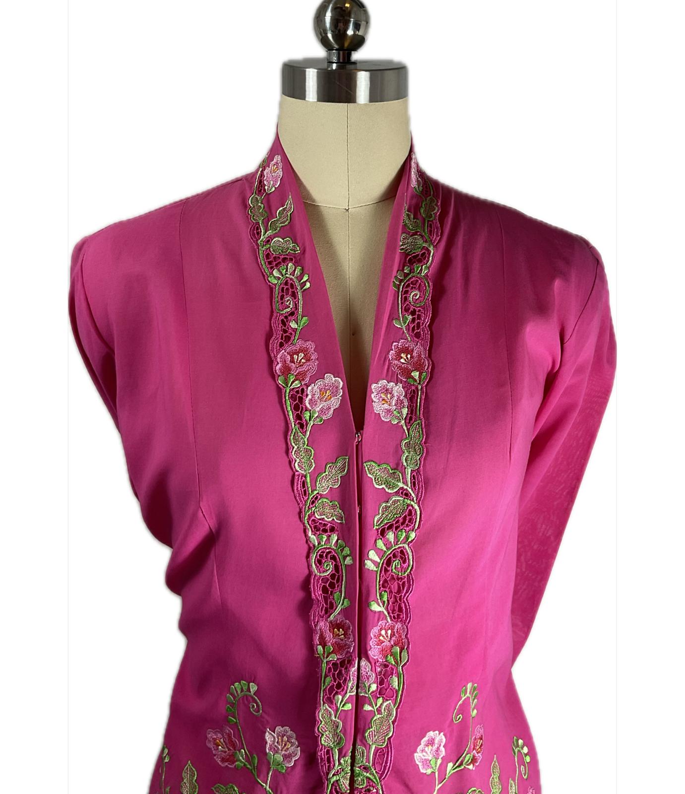 Premium Peranakan Top PPT-XL-PINK-B6666029
