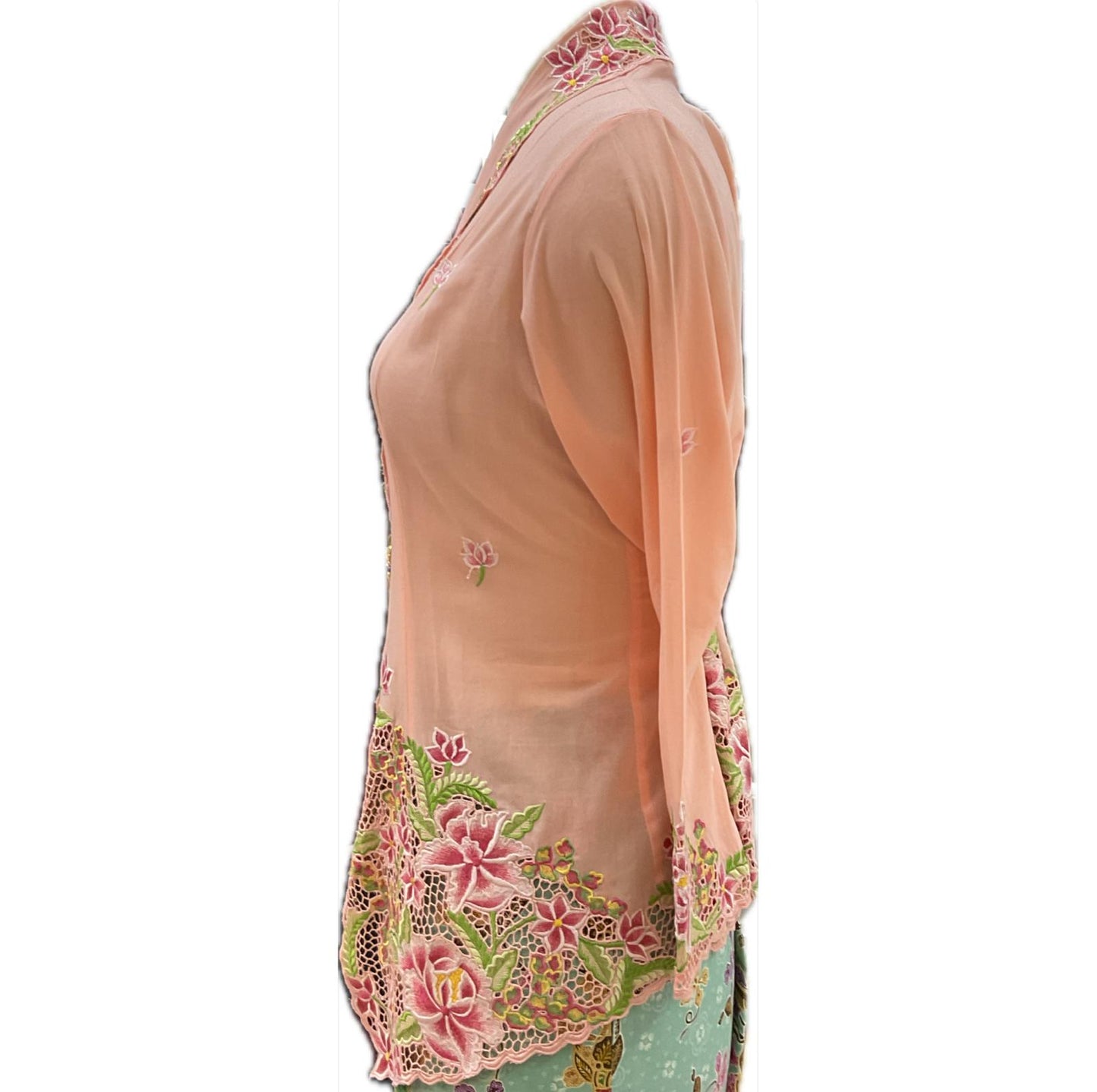 Premium Peranakan Top PPT-L-PINK-B666015