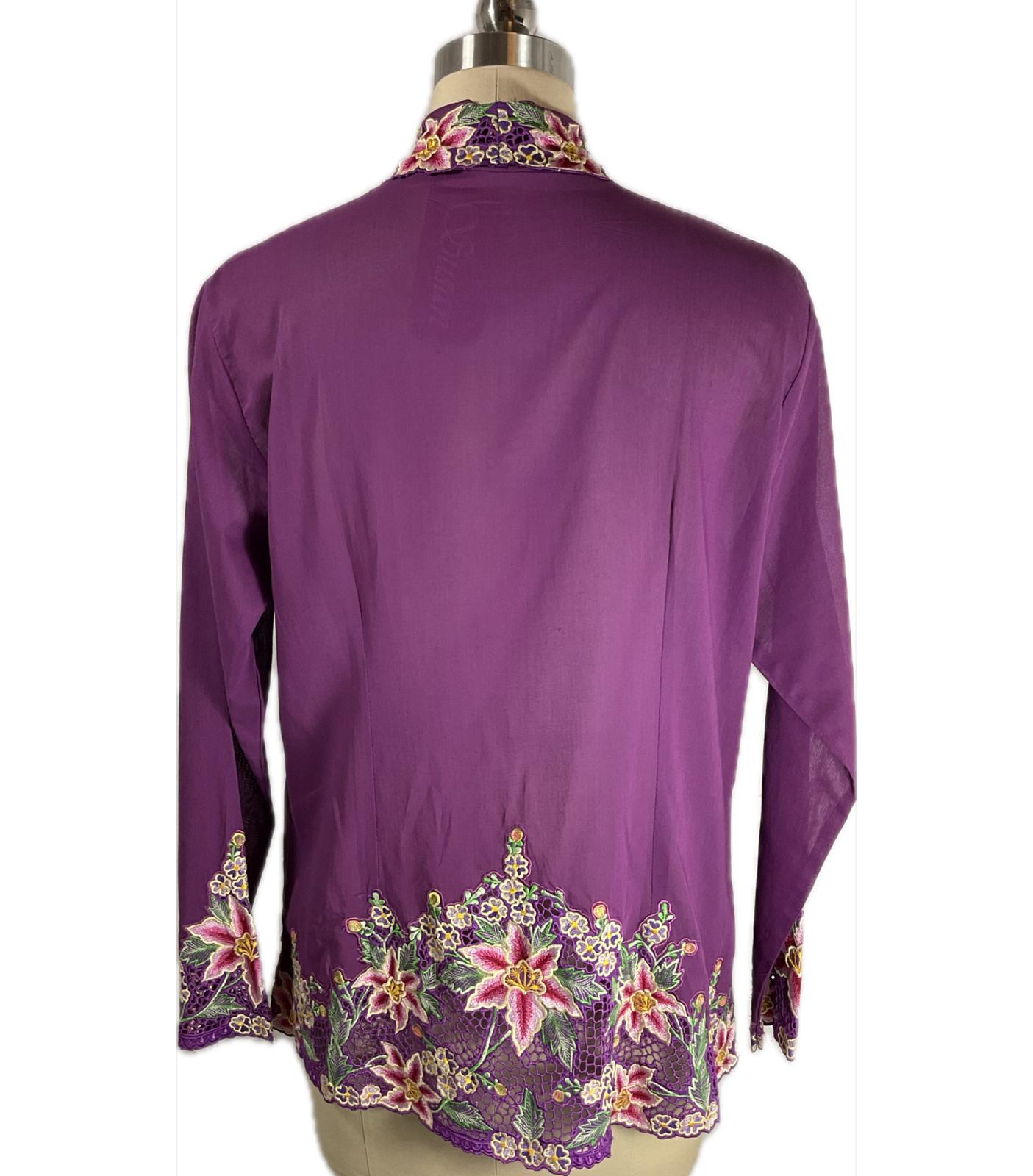 Premium Peranakan Top PPT-2XL-PURPLE-B66666010