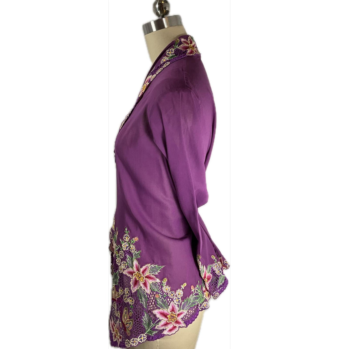 Premium Peranakan Top PPT-2XL-PURPLE-B66666010
