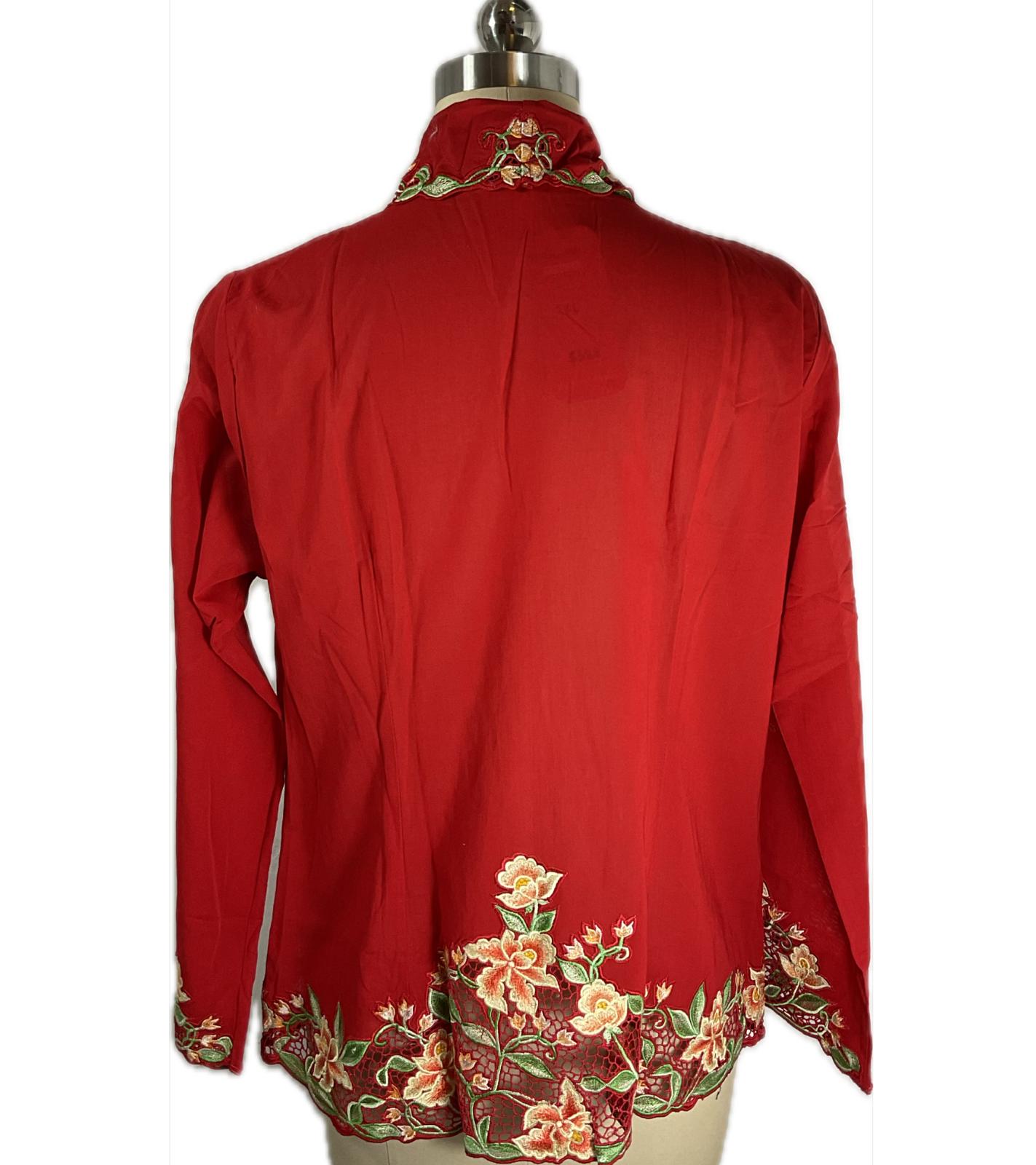 Premium Peranakan Top PPT-2XL-RED-B66666014