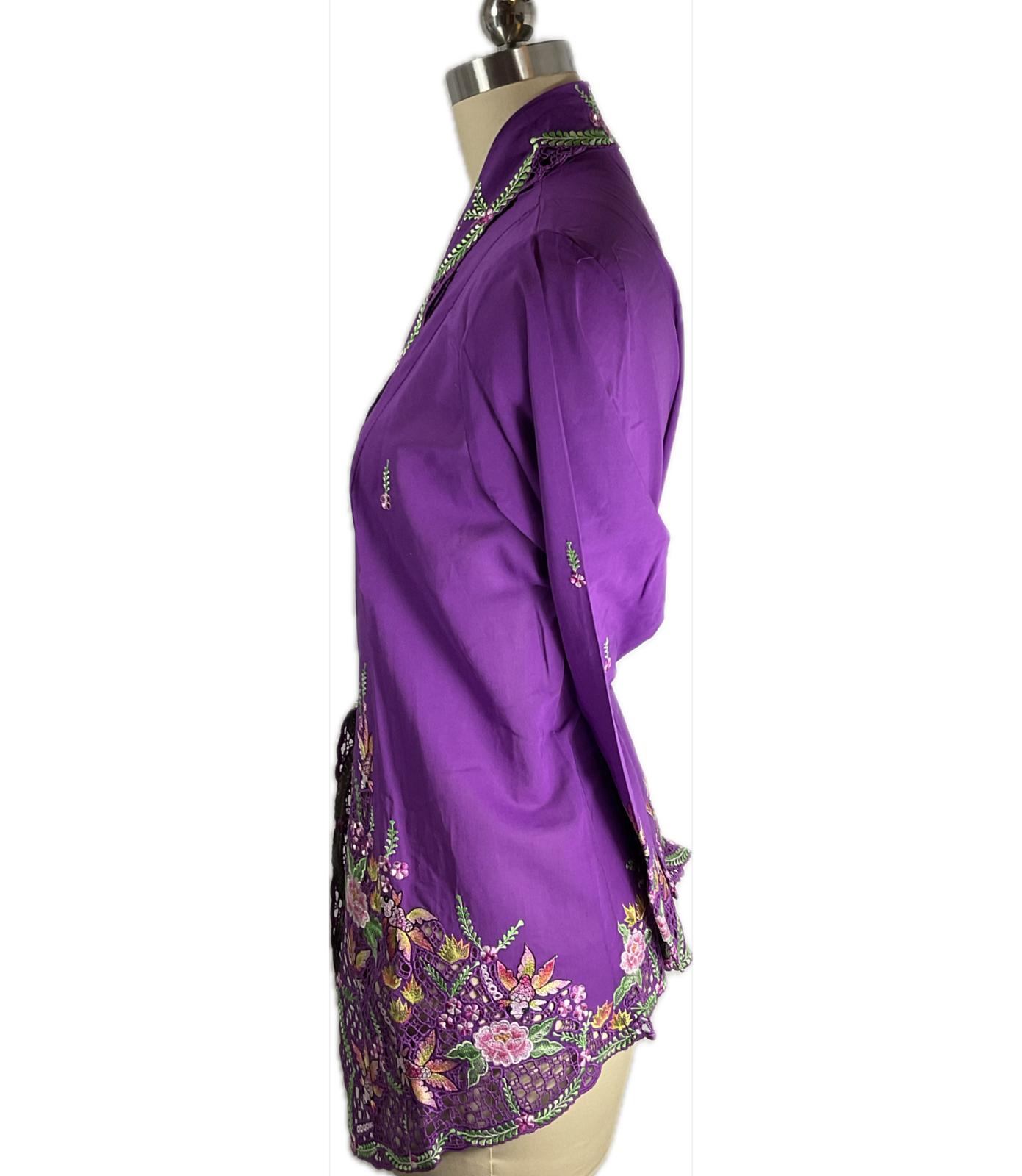 Premium Peranakan Top PPT-2XL-PURPLE-B66666016