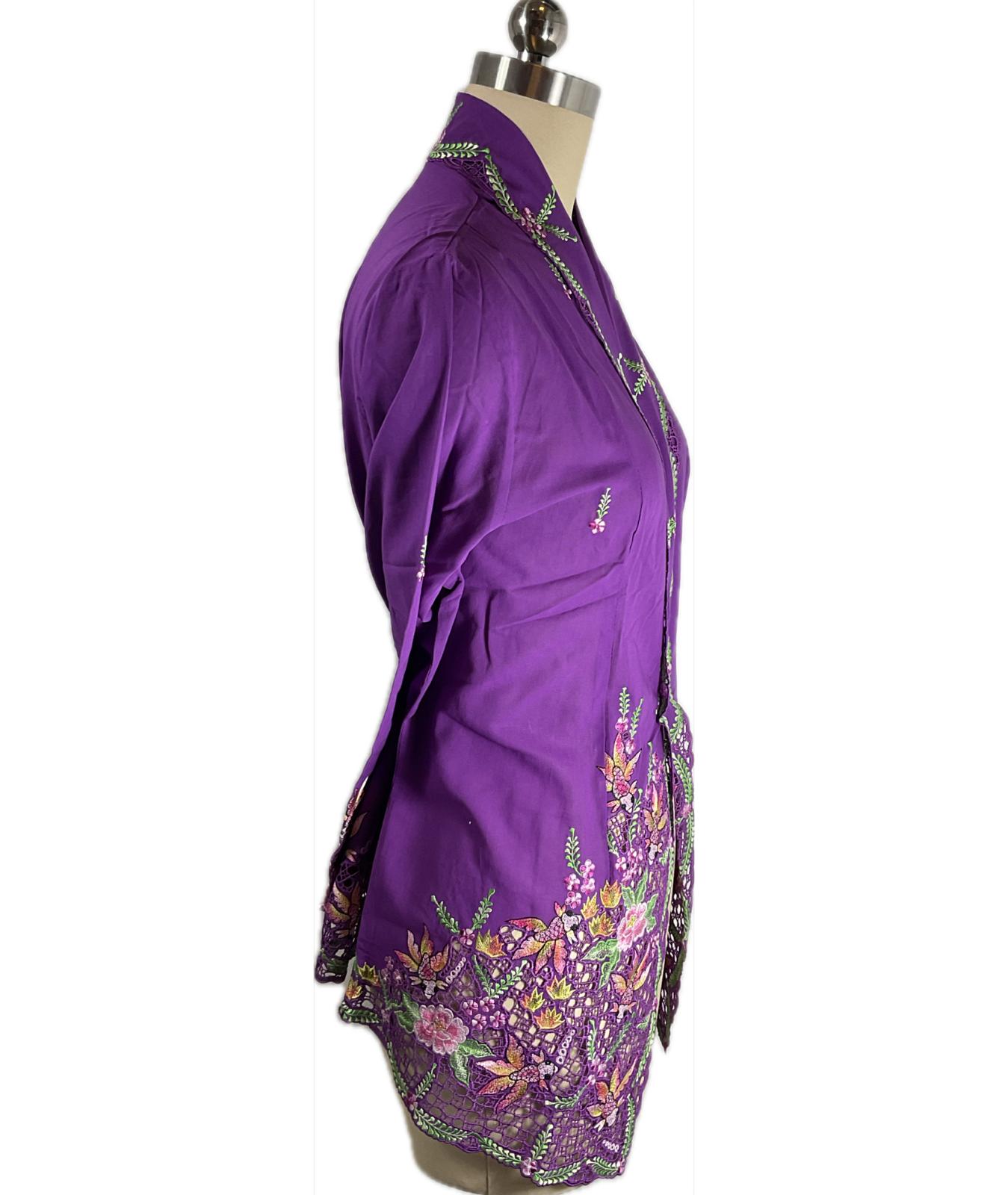 Premium Peranakan Top PPT-2XL-PURPLE-B66666016