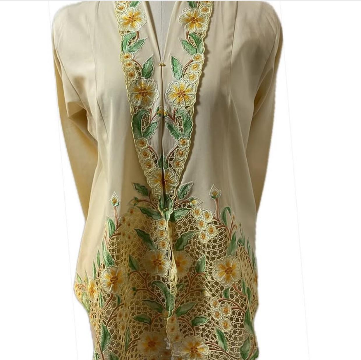 Premium Peranakan Top PPT-2XL-YELLOW-B66666017