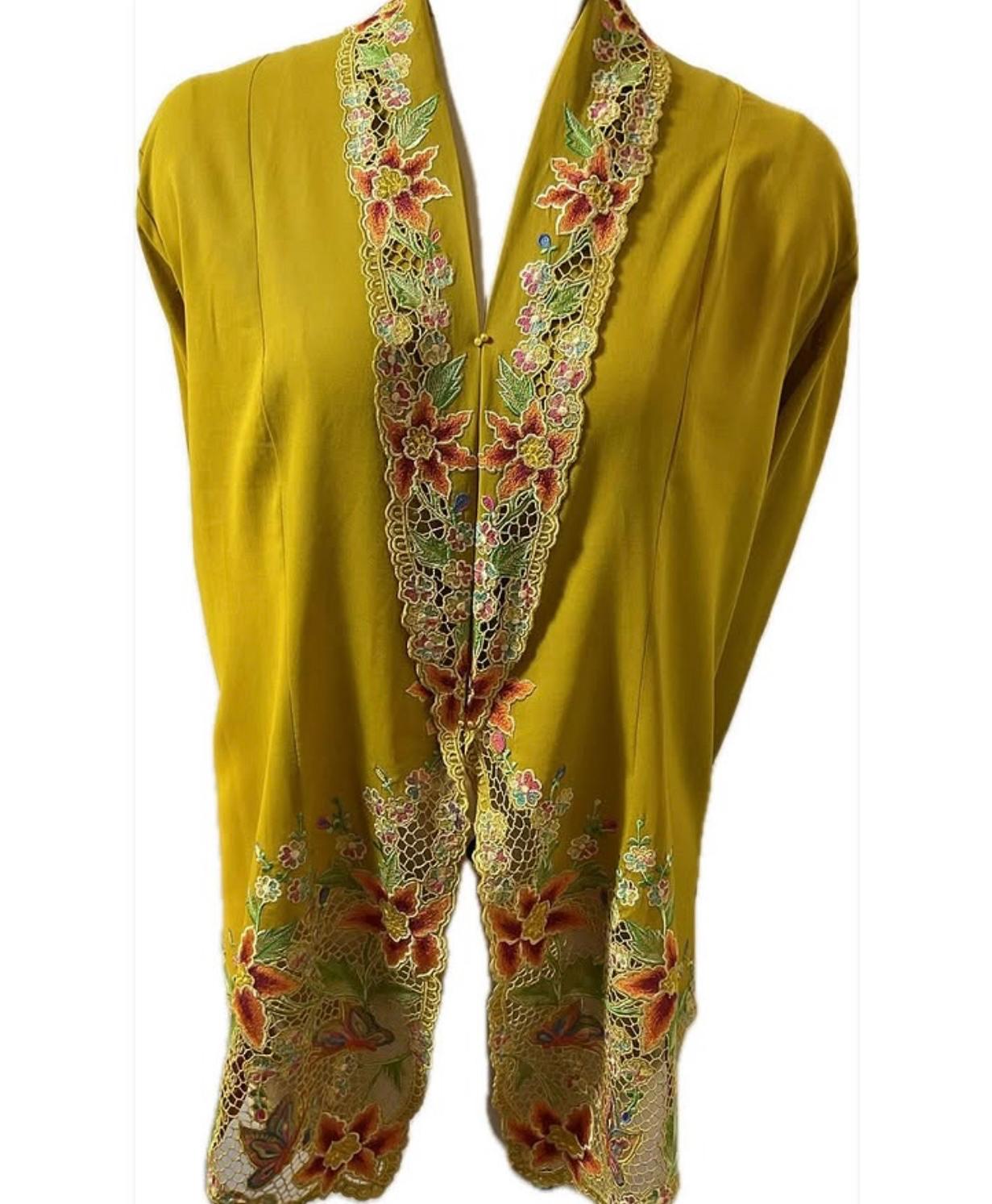 Premium Peranakan Top PPT-2XL-YELLOW-B66666018