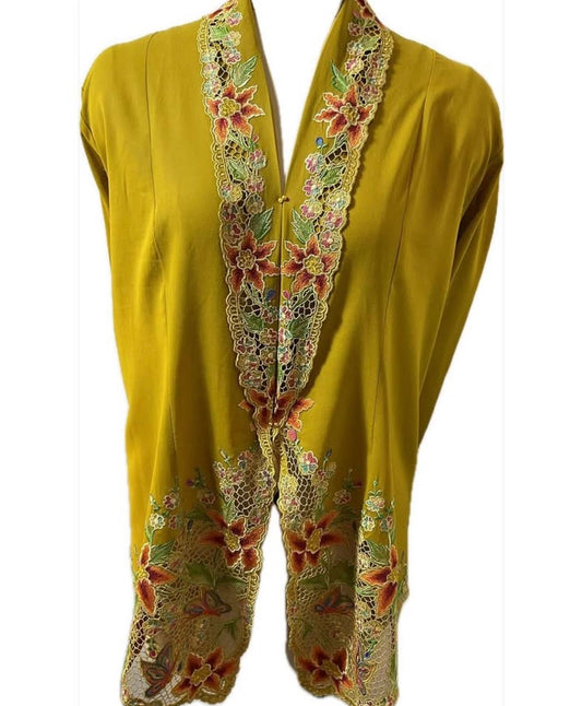 Premium Peranakan Top PPT-2XL-YELLOW-B66666018