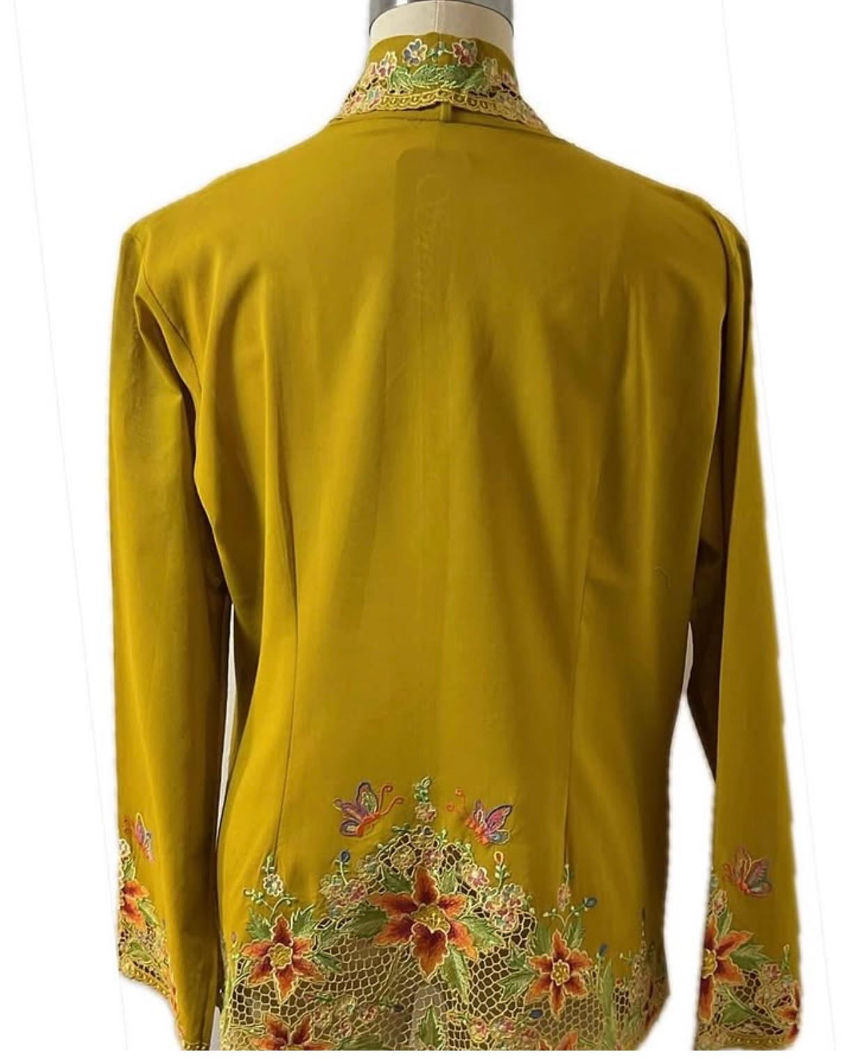 Premium Peranakan Top PPT-2XL-YELLOW-B66666018