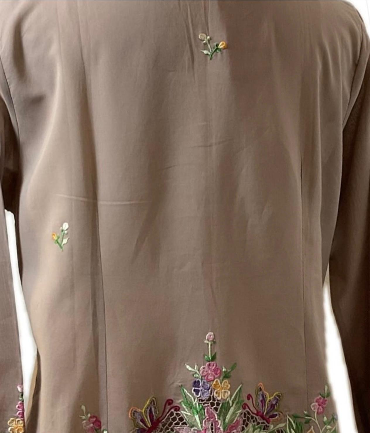 Premium Peranakan Top PPT-2XL-GRAY-B66666020