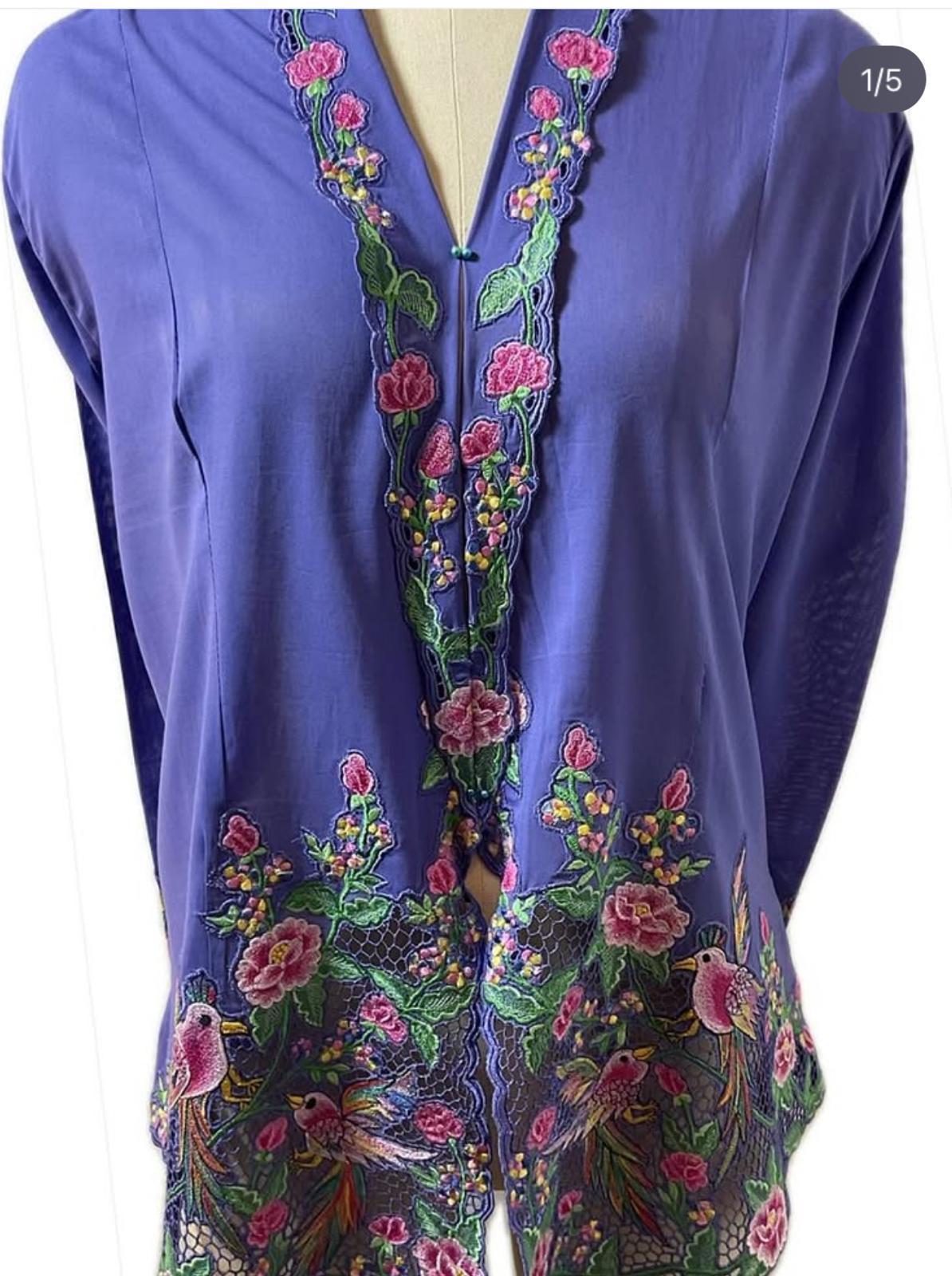 Premium Peranakan Top PPT-2XL-PURPLE-B66666024