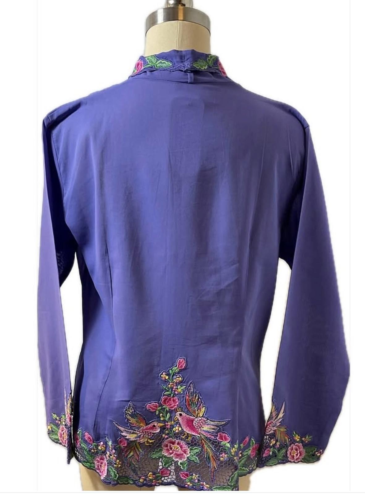 Premium Peranakan Top PPT-2XL-PURPLE-B66666024