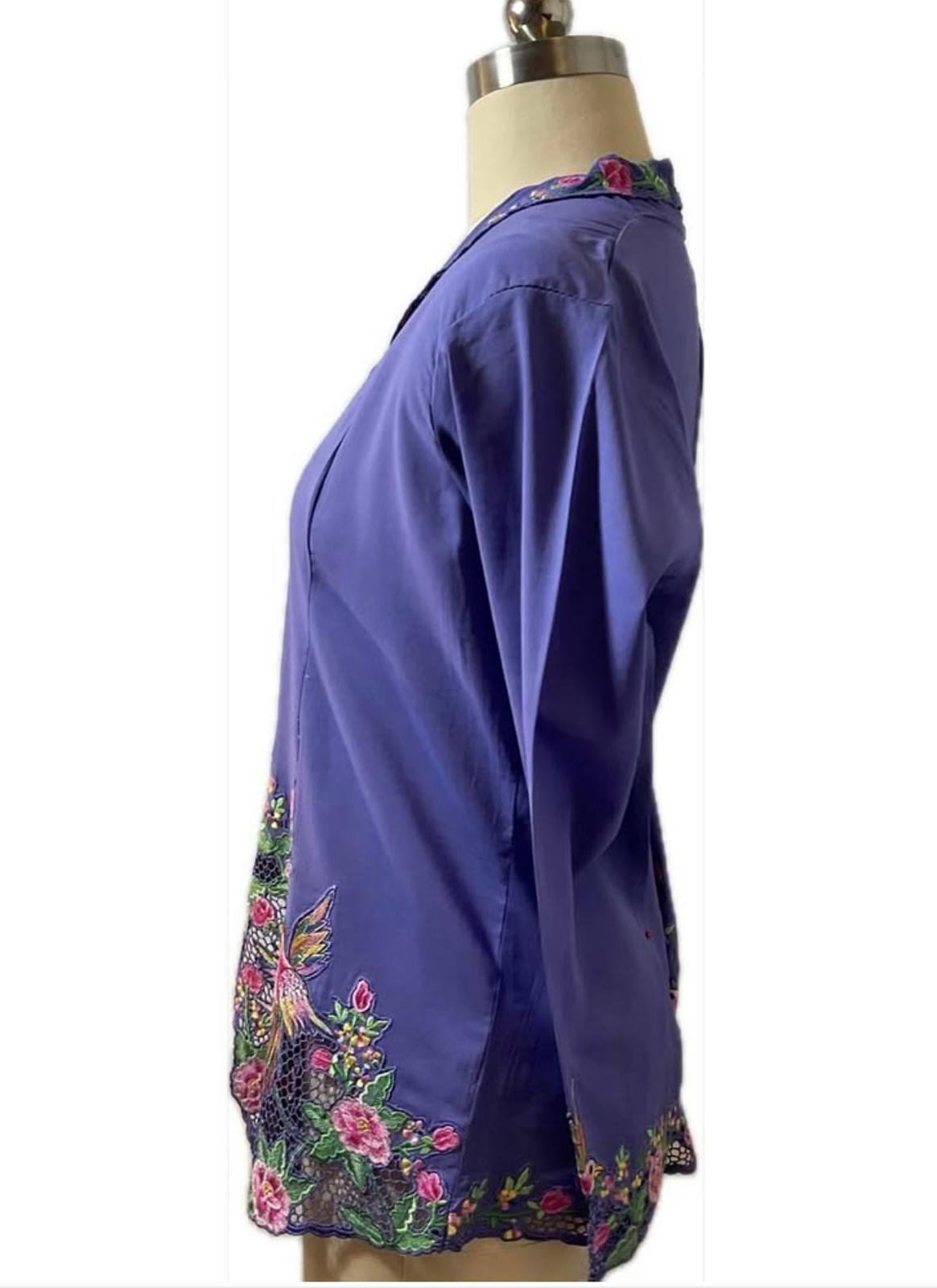 Premium Peranakan Top PPT-2XL-PURPLE-B66666024