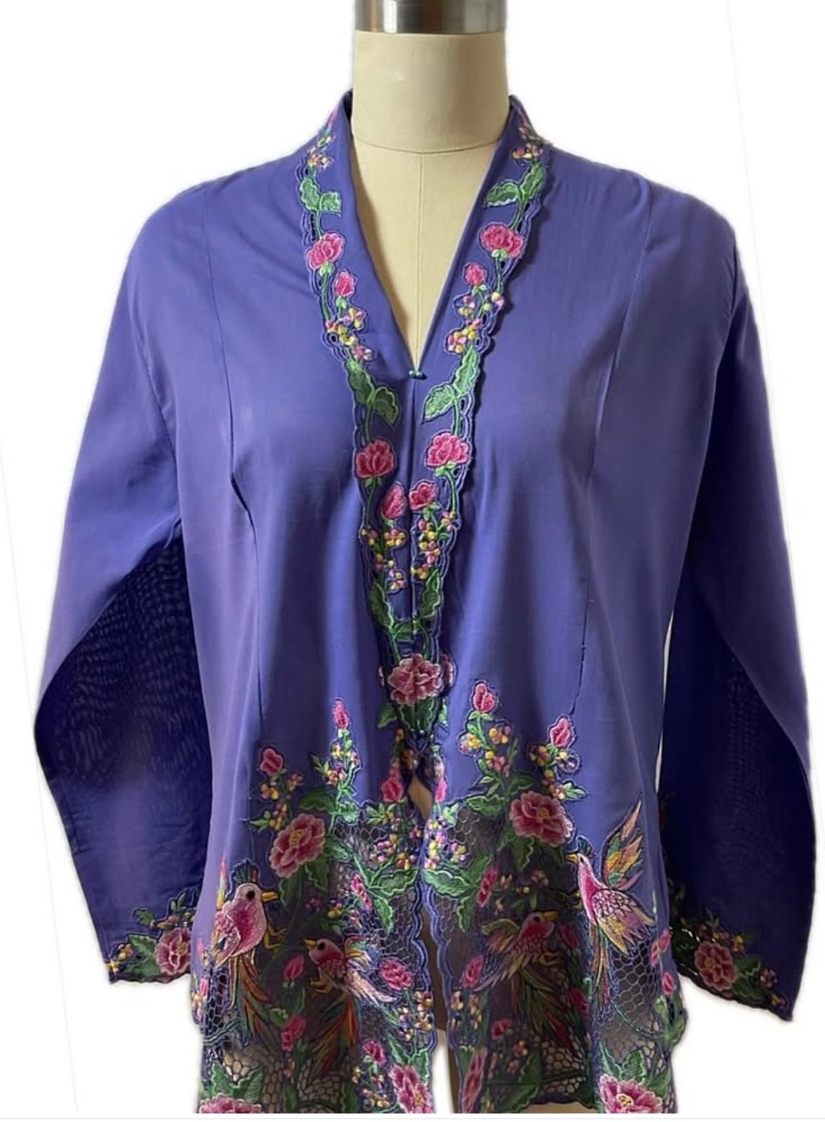 Premium Peranakan Top PPT-2XL-PURPLE-B66666024