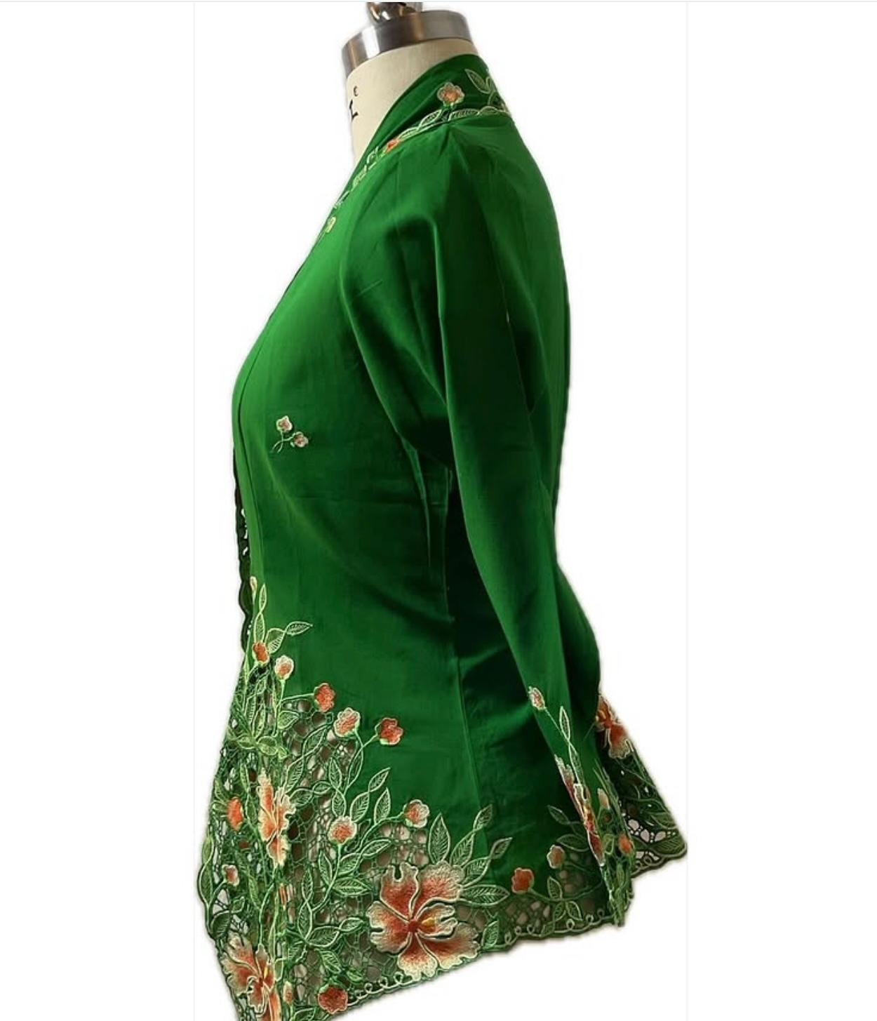 Premium Peranakan Top PPT-M-GREEN-B66018
