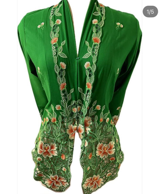 Premium Peranakan Top PPT-M-GREEN-B66018