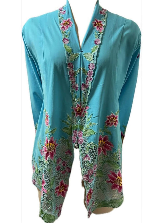 Premium Peranakan Top PPT-2XL-BLUE-B66666013