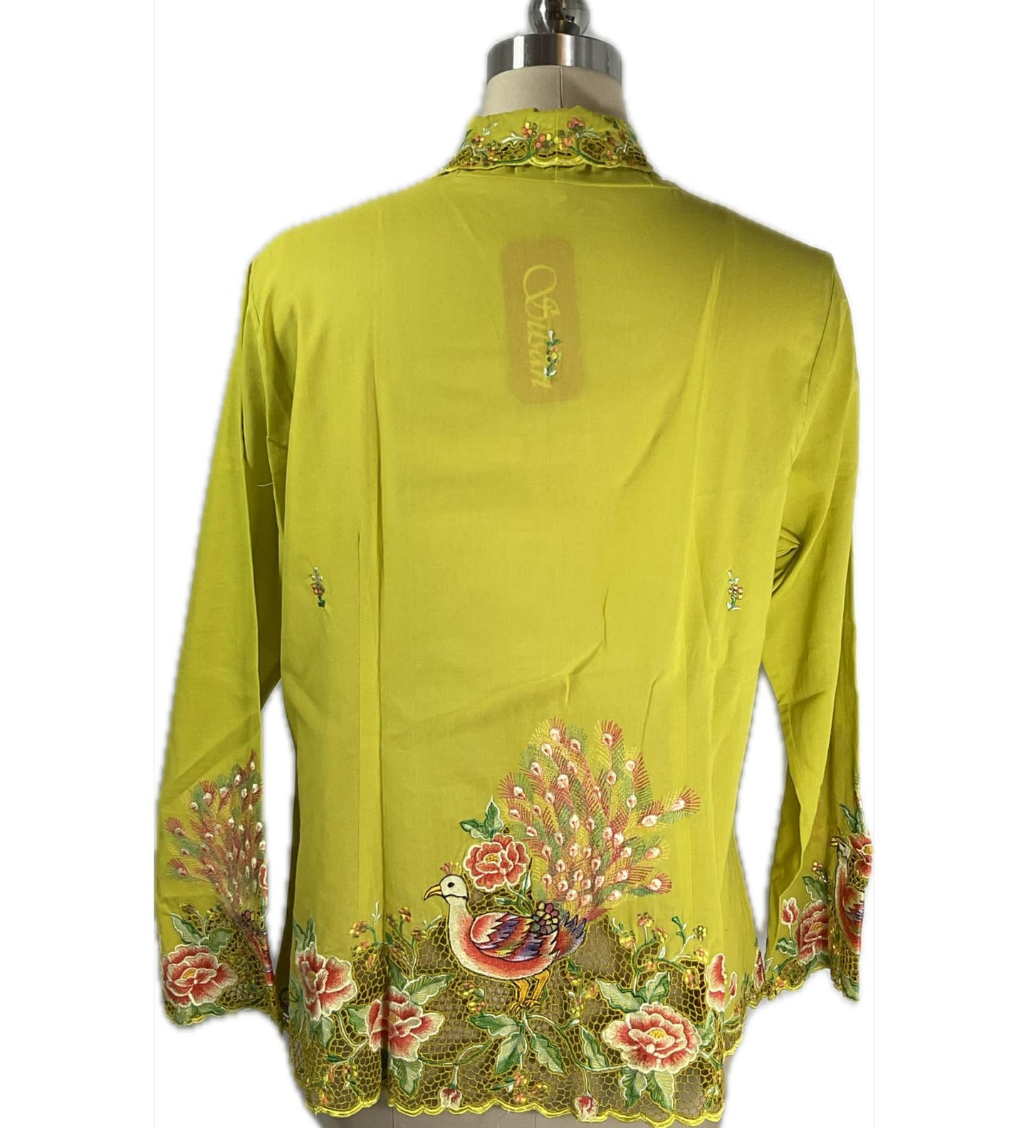Premium Peranakan Top PPT-3XL-GREEN-B666666002