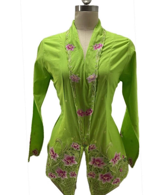 Standard Peranakan Top SPT-S-GREEN-A6003