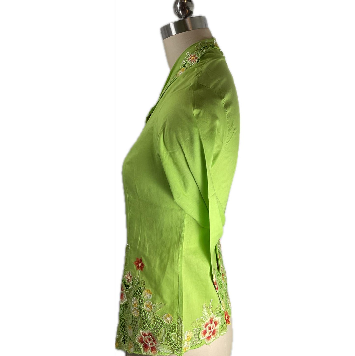Standard Peranakan Top SPT-S-GREEN-A6004