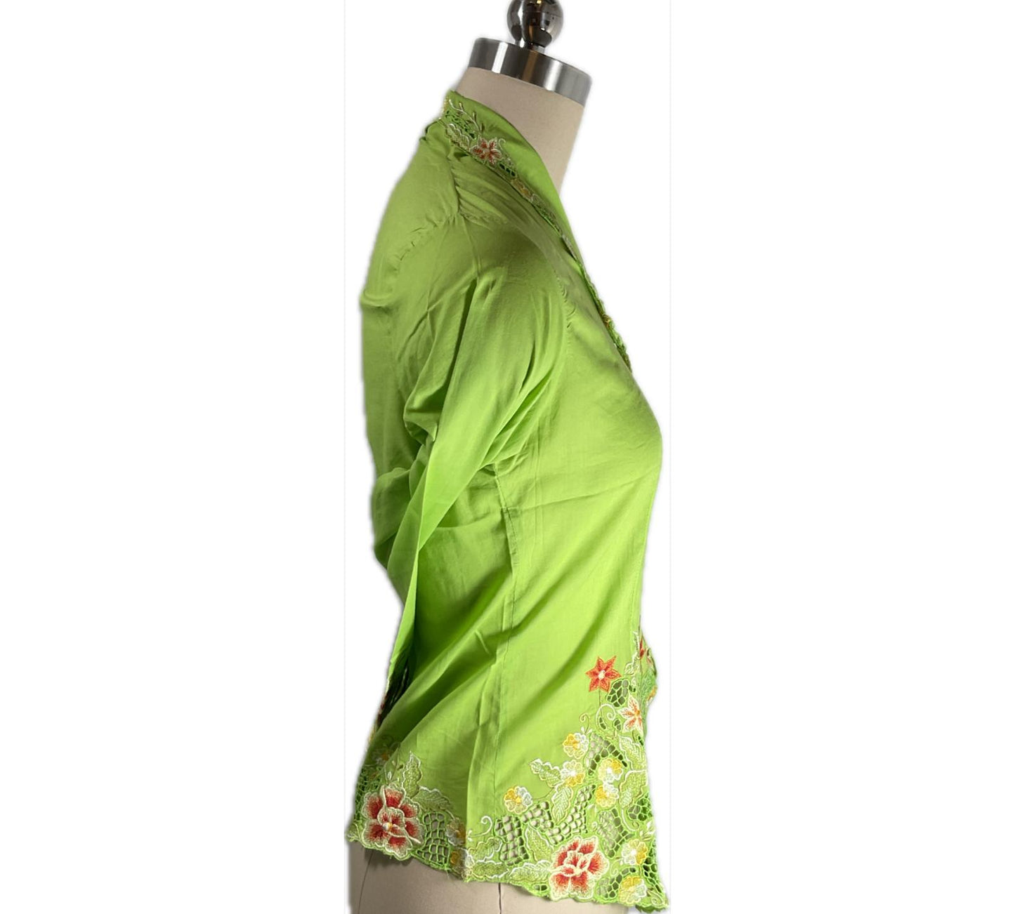 Standard Peranakan Top SPT-S-GREEN-A6004