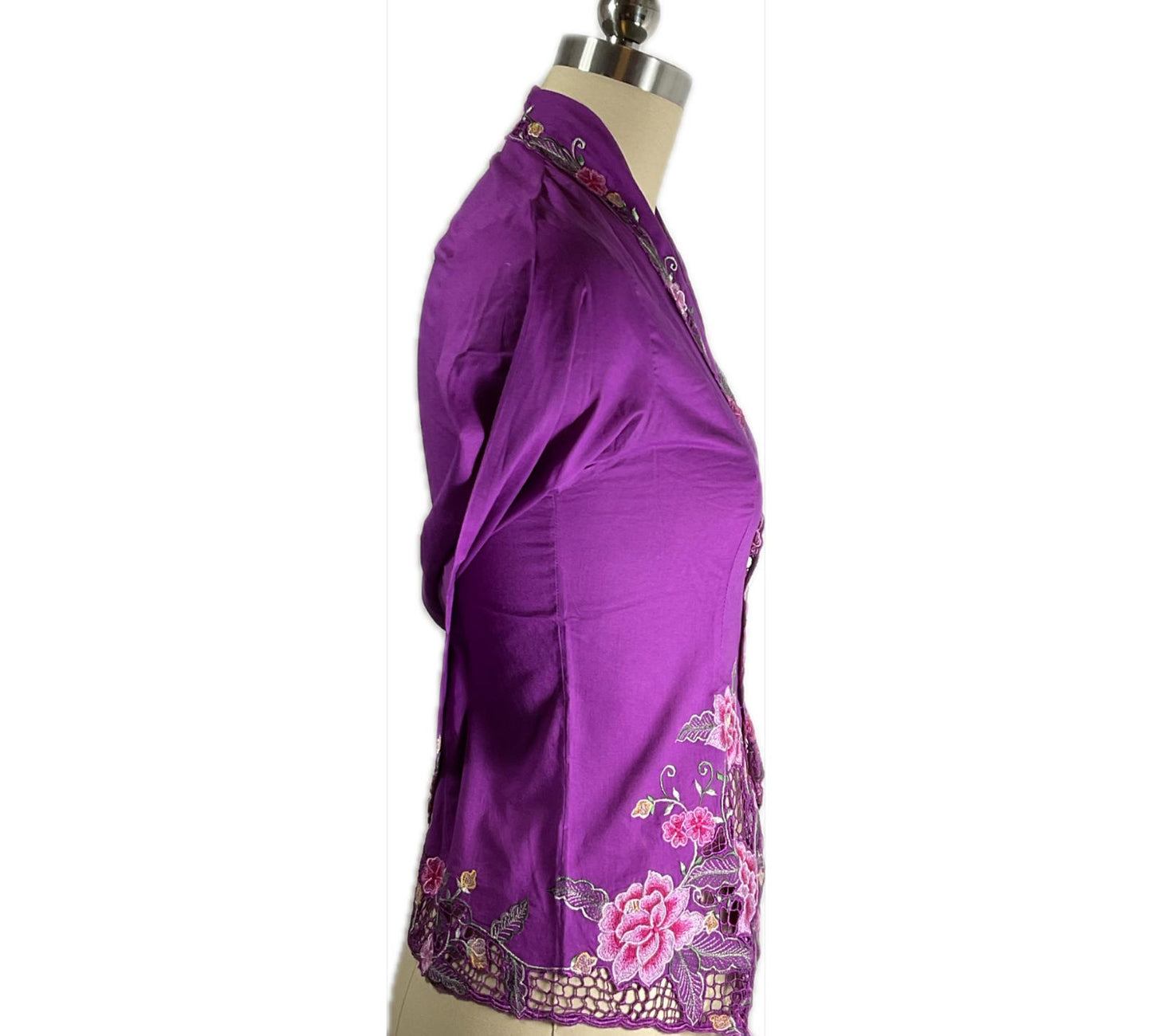 Standard Peranakan Top SPT-S-PURPLE-A6001