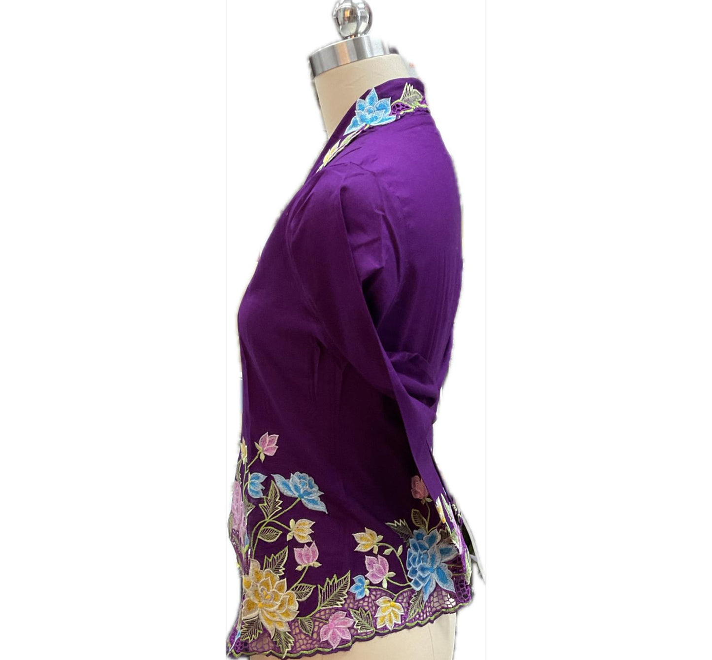 Standard Peranakan Top SPT-S-PURPLE-A6006
