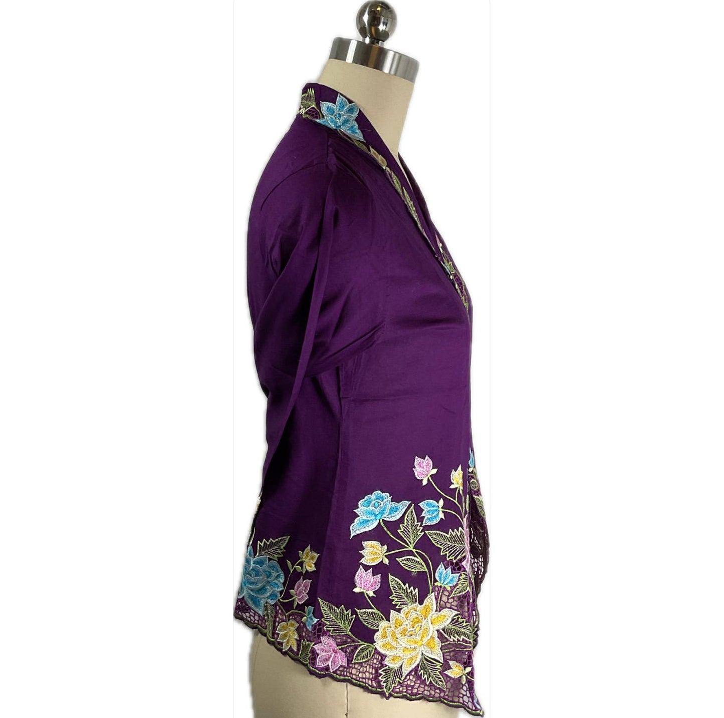 Standard Peranakan Top SPT-S-PURPLE-A6006