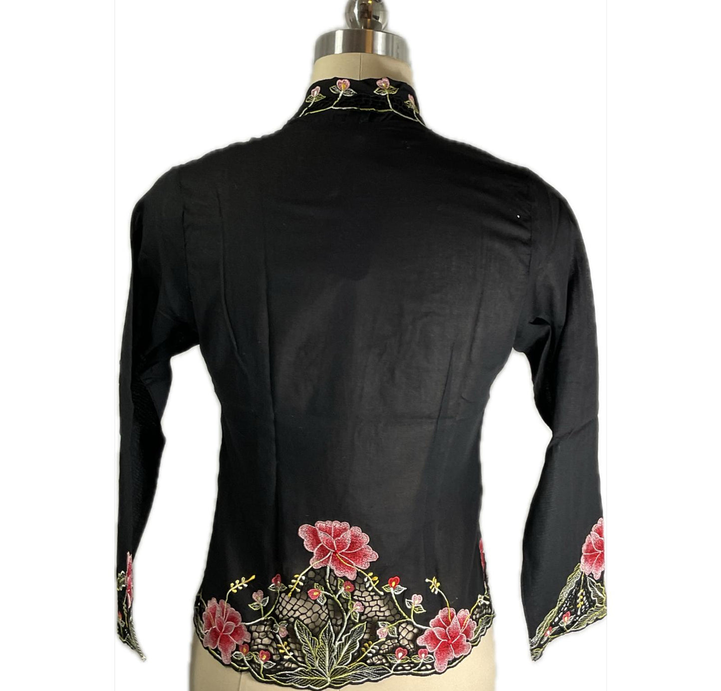 Standard Peranakan Top SPT-S-BLACK-A6007