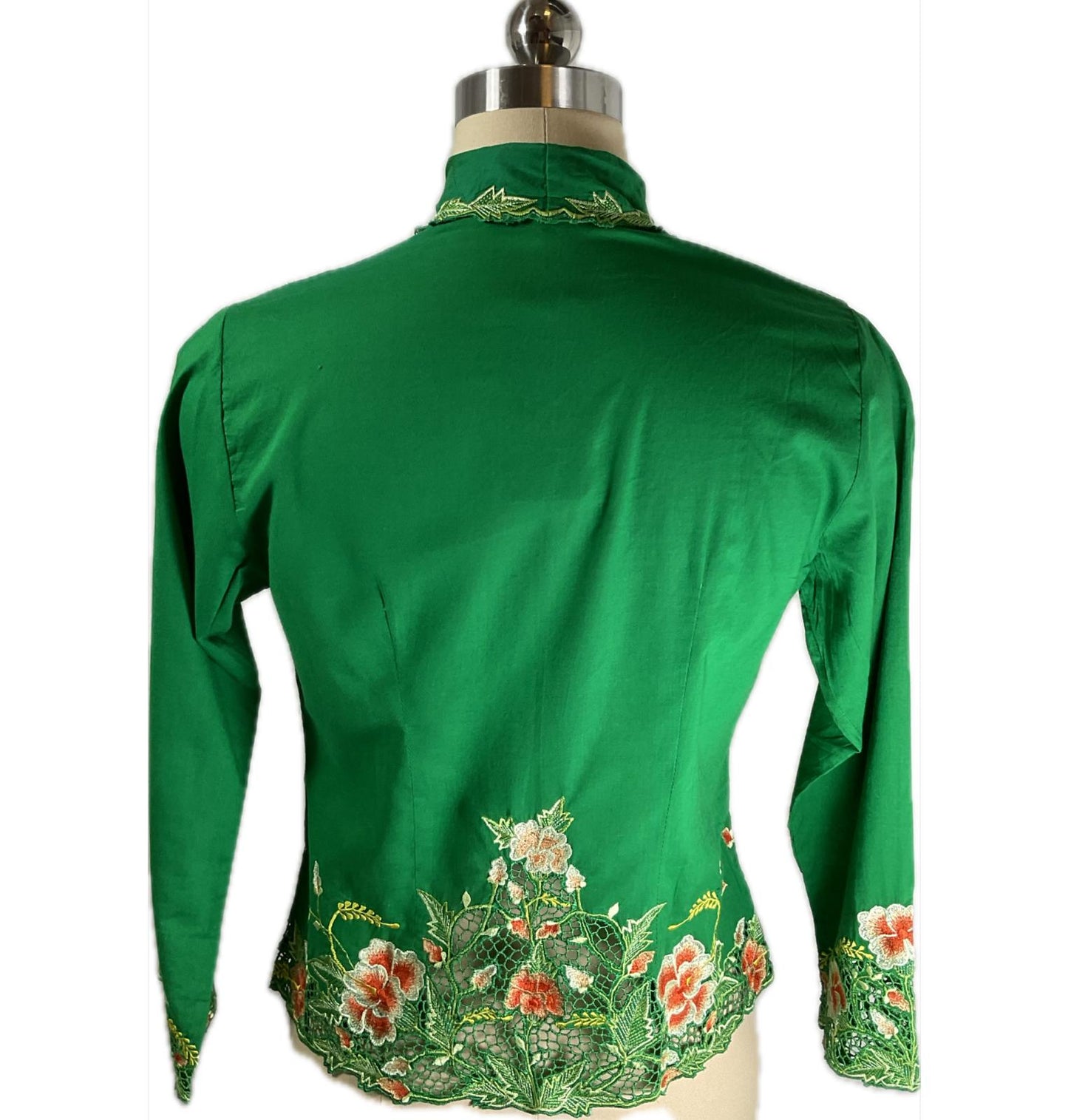 Standard Peranakan Top SPT-S-GREEN-A6013